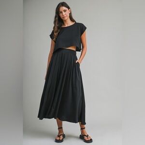 Mable satin super cute flowy set